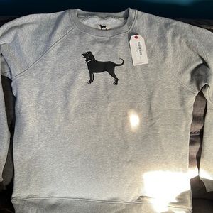 The Black Dog gray crew neck sweatshirt NWT